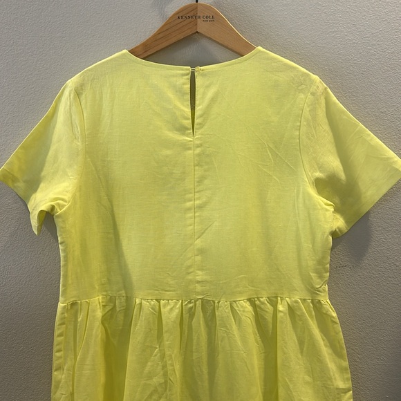 NWT Kestan yellow linen blend dress - Picture 5 of 8